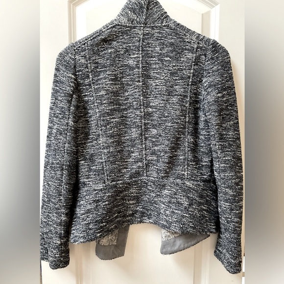 VINCE Tweed Texture Open Drape Jacket - Picture 4 of 7